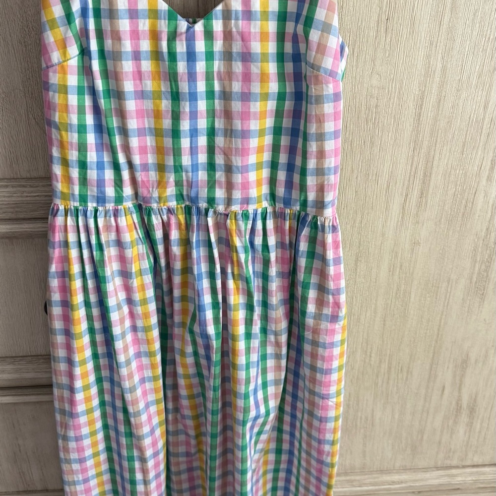 J. Crew Colorful Gingham Dress